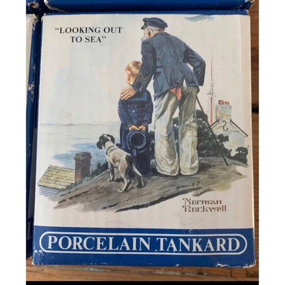 Norman Rockwell coffee cups Seafarers Collection Long John Silver's Porcelain Ta - Picture 2 of 10